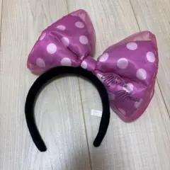 東京ディズニーリゾート　ミニーマウス 水玉カチューシャ