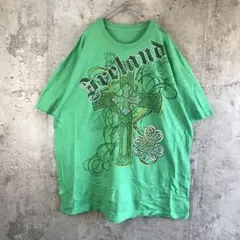 B2526古着　Tシャツ 緑　90s Y2K