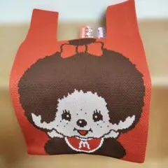 ROUND1限定　モンチッチ　ニットトート　赤