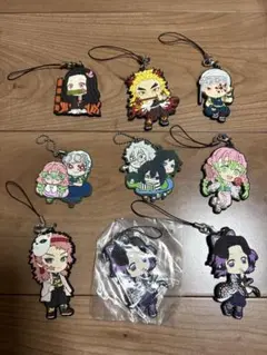 鬼滅の刃　ラバーストラップ　9点セット