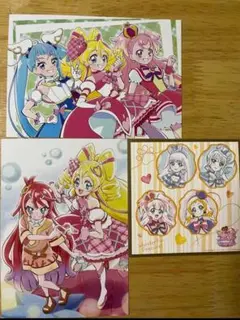 映画 キミとアイドルプリキュア 入場者特典 色紙風カード わんだふるぷりきゅあ！