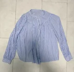 AMERICAN HOLIC水色ストライプ 長袖シャツ