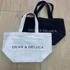 DEAN&DELUCA トートバッグ ブラック＆ホワイト2個セット