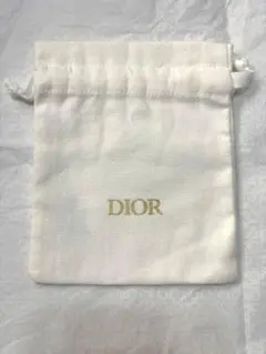 新品未使用　Dior 布製巾着 ホワイト オンライン