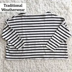 Traditional Weatherwear 7分袖　ボーダー TシャツS