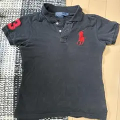 Polo Ralph Lauren ポロシャツ 黒 刺繍ロゴ 値下げ可能ですのサムネイル