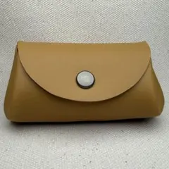 【ハンドメイド】本革3室コインケース クロムなめし 手作り 小物入れ