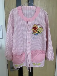 アンパンマン 幼稚園用スモック ピンク　保育士用