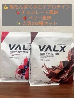 VALX ホエイプロテイン ベリー風味 1kg 2個セット - メルカリ
