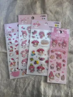 正規】②4組(3枚入有)10枚 韓国限定 マイメロディー マイメロ ハローキティ