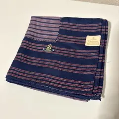 Vivienne Westwood 大判ハンカチ ネイビー　59×59