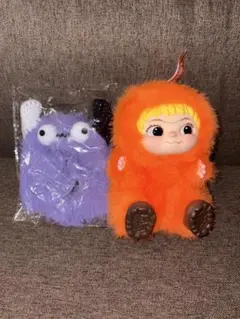 【人気急上昇】WAKUKU ワクク ぬいぐるみキーホルダー オレンジ