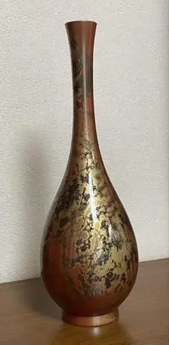 藤井宗喜作　唐銅　鶴首　花入　共箱　略歴付　花瓶 藤井宗喜作 唐銅 鶴首 花入 共箱 略歴付 花瓶 - メルカリ