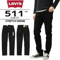 希少！Levi's 511 スリムフィット ブラック W34 L32 bigE