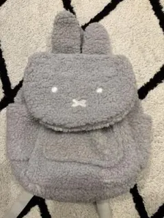 ミッフィーフリースリュック グレー
