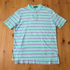 Polo by Ralph Lauren XXL Tシャツ 襟付き ボーダー