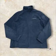 00s コロンビア 厚手 フリース マウンテンジャケット ジップ 刺繍ロゴ XL