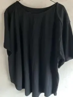オーバーサイズ ブラック Tシャツ 半袖　5LCサイズ