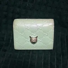 GUCCI 日本限定 希少 アニマリエキャット 二つ折り財布 - メルカリ