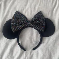 ディズニー ミニー　耳 カチューシャ ビーズ付き　クリスマス