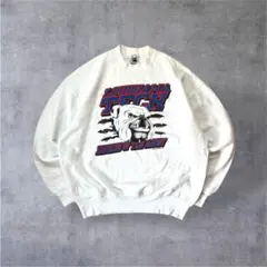 【90s USA】FRUIT OF THE LOOM カレッジスウエット白XL犬