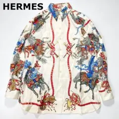 HERMES エルメス 太陽王の祝典 シルクシャツ ブラウスのサムネイル