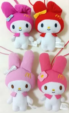 【美品】マイメロディ　マクドナルド ハッピーセット マスコット 4種セット