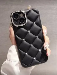 iPhone SE2 SE3 8 7 ケース ラインストーン キルティング