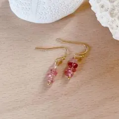 アンデシン四連ピアス - メルカリ