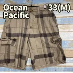 オーシャンパシフィック ショートパンツ ハーフパンツ 茶 L 32【お401】のサムネイル