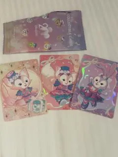 香港ディズニー 20周年　ダッフィー&フレンズ トレカ 3枚セット