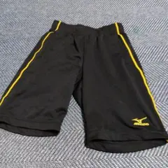 Mizuno 黒 ショートパンツ イエローライン