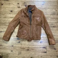 ROSE BUD COUPLES ブラウン レザー ジャケット S