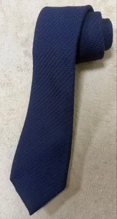 【極美品】TOMORROWLAND ネクタイ ストライプ ダークグレー ネイビー TOMORROWLAND シルクジャガード レジメンタルストライプネクタイ