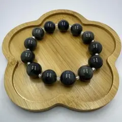 ラブラドライト×水晶 デザインブレスレット