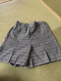グレー系チェック柄 半ズボン 130cm