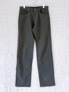 2430【美品】PPFM スラックス　無地　グレー　薄手　ポリエステル　メンズLのサムネイル