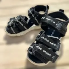 manina ブラック サンダル 16.0