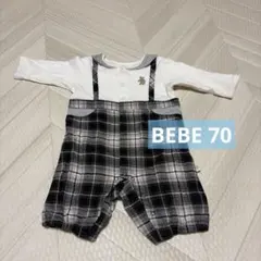 bebe reduction ロンパース 70 チェック柄のサムネイル