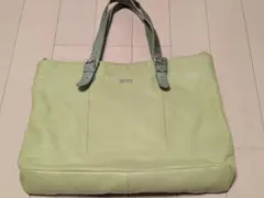 【DIESEL】 メタルロゴ トートバッグ 　レザー