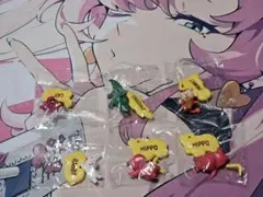 たべっ子どうぶつ チョコサプ さる わに ねこ かば うさぎ フィギュア