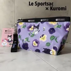 新品タグ付 LeSportsac クロミ コラボ パンジー ショルダーバッグ 紫 