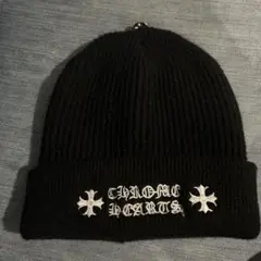 CHROME HEARTS ニット帽 ビーニー ブラック