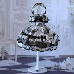 聖*）様 22㎝ドール用 ドレス パニエ カチューシャ イヤリング グローブ 【