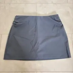 ZARA ザラ ミニスカート ブルーグレー EUR L 裏地付き