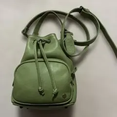 WAKO ベージュレザーショルダーバッグ ポシェット オーク - メルカリ