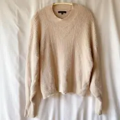 LOVE TREE ベージュ 長袖セーター S