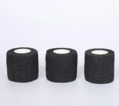 ≪黒≫フィッティングテープ 自粘性 5㎝幅 6巻 伸縮 ボーリングテープ