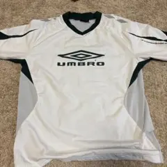 Umbro ホワイト 長袖 Vネック シャツ - メルカリ