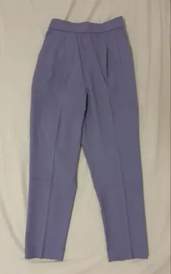 GLOBAL WORK ウツクシルエットテーパードパンツ XS パープル